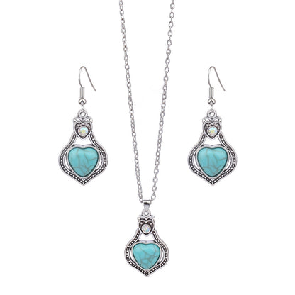 Women's Fashion Earrings And Necklace Set