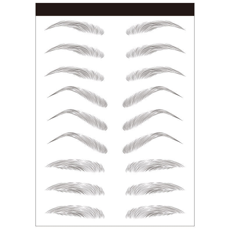 Waterproof 6D Eyebrow Tattoo Semi-Permanent Embroidery Natural Long Lasting Fake Eyebrow