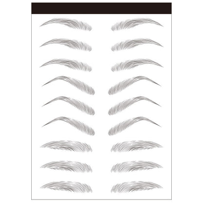 Waterproof 6D Eyebrow Tattoo Semi-Permanent Embroidery Natural Long Lasting Fake Eyebrow