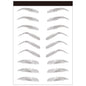 Waterproof 6D Eyebrow Tattoo Semi-Permanent Embroidery Natural Long Lasting Fake Eyebrow