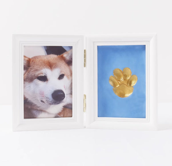 Frame Cat Palm Print Solid Wood Photo Commemorative Table