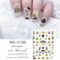 Halloween Skull Pumpkin Nail Sticker