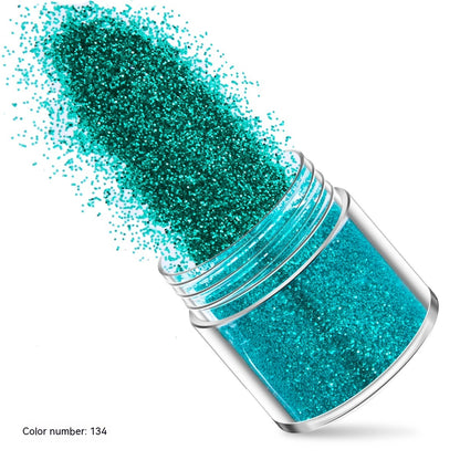 Green Manicure Set 12 Colors Mixed Nail Sequins Glitter Powder Gradient Laser Powder