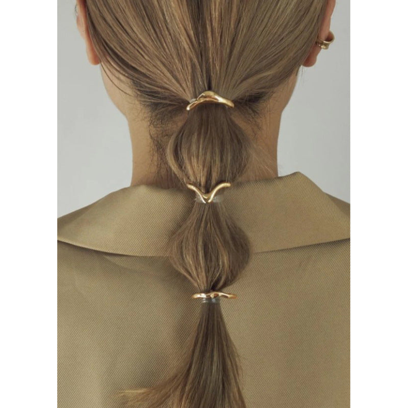 Metal Retro Hairpin Ponytail Clip Women's