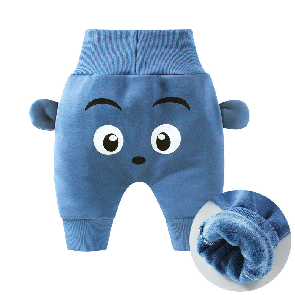 Big pp baby high waist belly protection pants