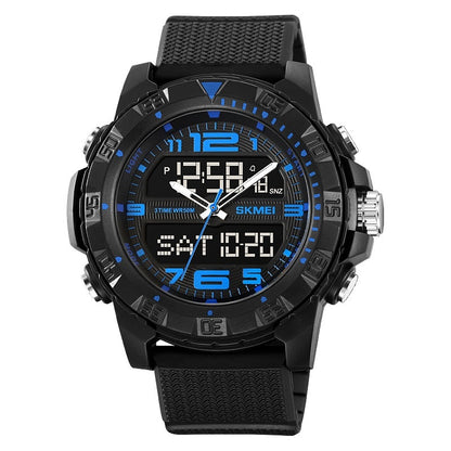Dual Display Multifunctional Waterproof Electronic Watch Outdoor Sports