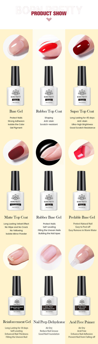 Nail Art Polish Gel Construction Base Gel Plated Crystal