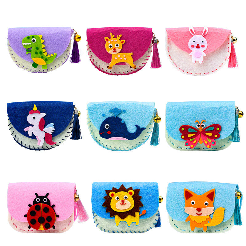 Cartoon Non-woven Bag Kindergarten Paste Material Package Educational Toys