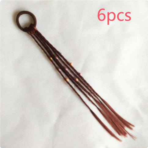 Festive Performance Colorful Bead Twist Braid