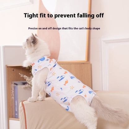 Cat Sterilization Clothing Post-operation Printing Series Four Seasons