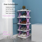 Plastic Installation-free Shoe Rack Storage Shoe Rack Folding Shoe Cabinet