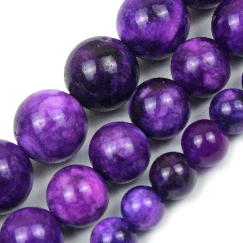Charoite Chalcedony Stone Scattered Beads Diy Handmade Beaded