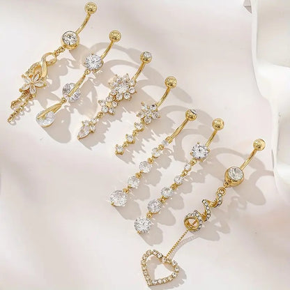 Tassel Pendant Navel Buckle Hot Female Piercing Navel Ornaments