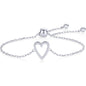 Women's Hollowed Heart Shape-shaped Pendant Two-piece Set Bracelet