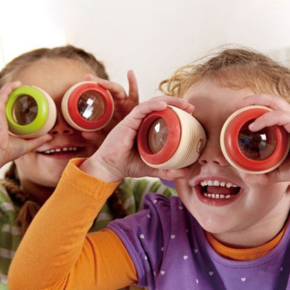 Wooden Magic Kaleidoscope Interesting Effect Educational Learning Puzzle Toy For Babies And Children