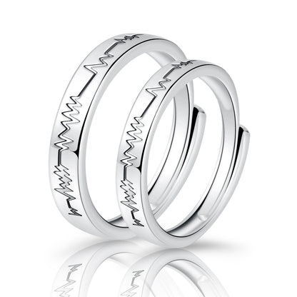 Moissanite Engagement Couple Couple Rings