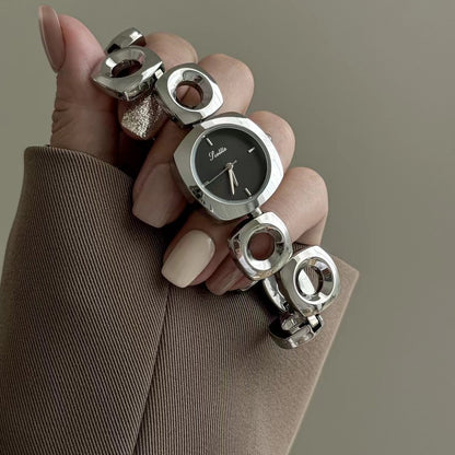 Women's Irregular Hollow-out Gold Fashion Good-looking Bracelet Watch