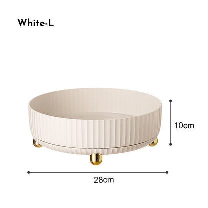 Makeup Perfume Organizer Tray 360 Degree Rotating Lazy Susan Skincare Lotion Organizer Spinning Cosmetics Storage For Dresser, Vanity, Bathroom Countertop