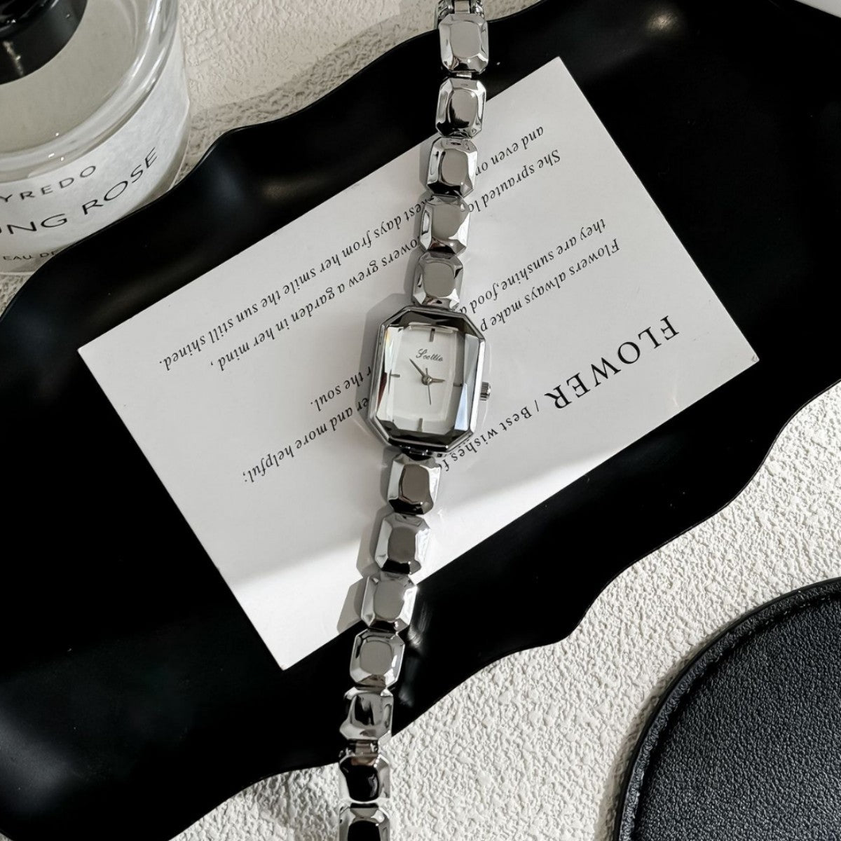 Bracelet Watch Cut Square Women's Small Square Watch