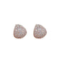 Silver Zircon Drop Shape Earrings