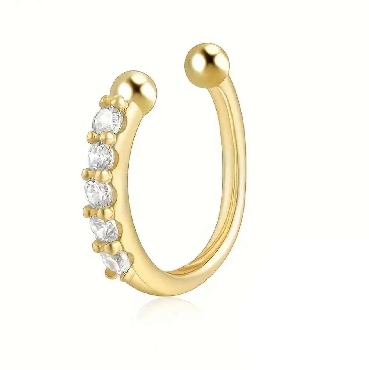 Nose Ring Earless Earrings Unique Korean Fashion Cool Street Style Simple