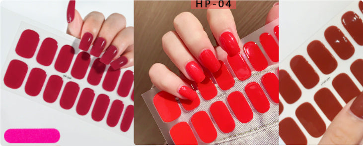 Waterproof And Durable Second Generation Semi-cured UV Nail Beauty Stickers