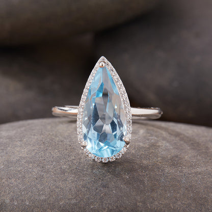 Women's Natural Topaz Citrine Necklace Set