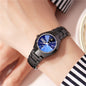 Tungsten Steel Color Waterproof Fashion Student Couple Calendar Quartz Watch