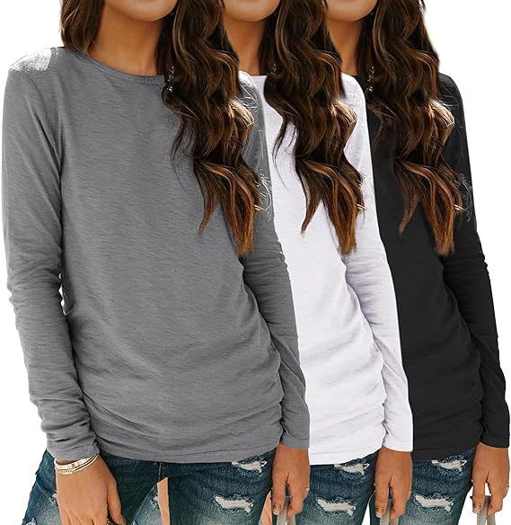 3-piece Long Sleeve Shirt Loose Autumn Top Suit