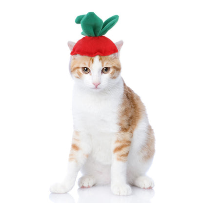 Funny Pet Dog Cat  Costume Warm Hat Photo Props Headwear