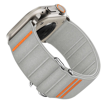 Elastic Nylon Watchband Stainless Steel Buckle