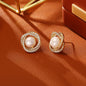 Natural Pearl Winding Ear Studs High Sense Fashion Exquisite And Versatile