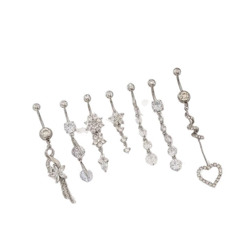 Tassel Pendant Navel Buckle Hot Female Piercing Navel Ornaments