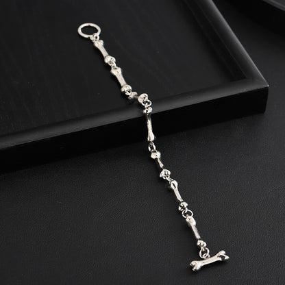 Bone String Bracelet Men's Trendy Fashion Hip Hop High-grade Versatile Simple