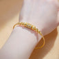 Round Spherical African Arabic Gold Women's Bracelet