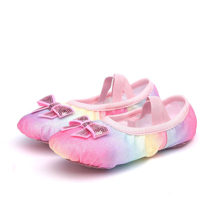 Children's Dance Soft Bottom Training Shoes Kids Ballet Shoes