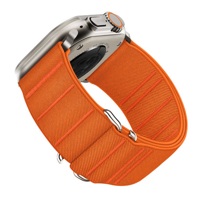 Elastic Nylon Watchband Stainless Steel Buckle