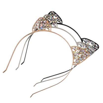 Alloy Spot Drill Rabbit Ears Hair Hoop Headdress