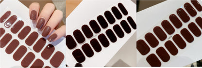 Waterproof And Durable Second Generation Semi-cured UV Nail Beauty Stickers