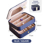 Jewelry Storage Box Desktop Dustproof Earrings Earrings Necklace Storage Box Screen Folding Jewelry Organizer