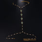 Gem Bikini Chest Necklace Body Chains Rhinestone-encrusted Jewelry