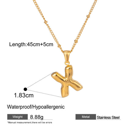 Stainless Steel Letter Necklace Advanced