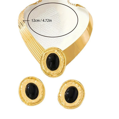 Personalized Retro Literary Creativity Ornament Set Necklace