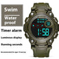 Waterproof Anti-fall Multifunctional Sports Student Electronic Watch