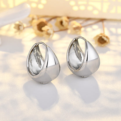 Women's Simple And Versatile Geometric Circle Earrings