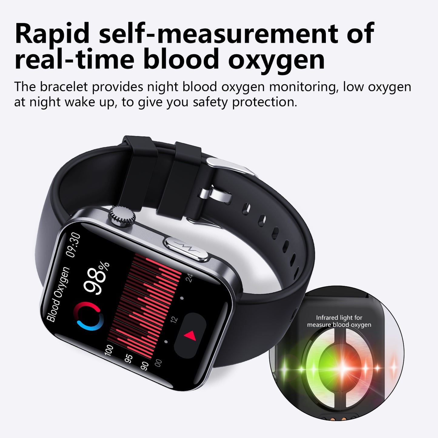 2025 Smart Watch Health Tracker 2.1in Fitness Tracker