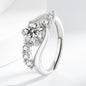 Design High-grade Diamond Ins Style Couple Finger Ring