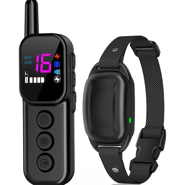 Remote Control Pet Color Screen Dog Training Bark-stop Trainer