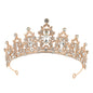 Bride Headdress Baroque Crown Rhinestone