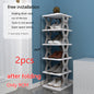 Plastic Installation-free Shoe Rack Storage Shoe Rack Folding Shoe Cabinet